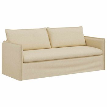 Sofá Crema 196 X 82 X 85 Cm Tela Vidaxl