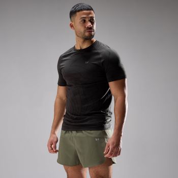 Camiseta sin costuras Velocity Ultra para hombre de MP - Negro lavado - XXXL
