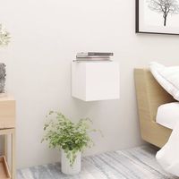 pack 2 uds mesitas de noche  armario de noche  mesa de noche madera ingenieria blanca 305x30x30 cm