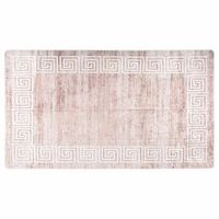 alfombra lavable beige 190x300 cm vidaxl