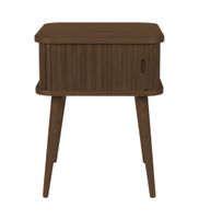 mesa auxiliar de madera de nogal