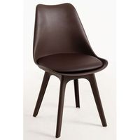 pack 6 sillas synk suprym de polipropileno 824843 cm - marron