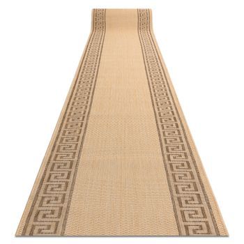 Alfombra De Pasillo Sizal Floorlux Modelo 20014 Color Maíz/color Caf 100x140 Cm