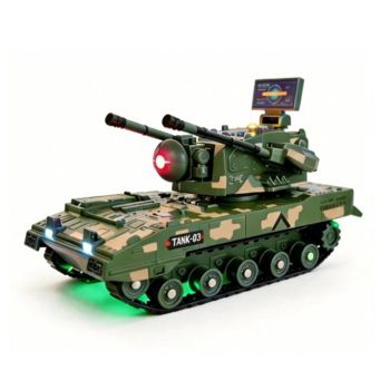 H6222G RTR 1/64 2.4G Mini Alloy RC Tank 360° Rotating Turret Camouflage Paint with Sound Light Effects Support Smartphon