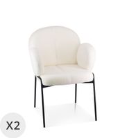 set de 2 sillones bicolor