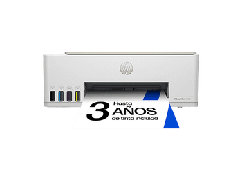 Impresora multifunción tinta - HP Smart Tank 5107, Color, Con depósito de recargable, Wi-Fi, Blanco
