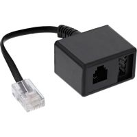 cable inline rj-45 a tae n  rj-11 015 m negro