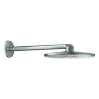 conjunto de ducha mural grohe rainshower smartactive 310 430 mm 2 chorros supersteel infinity finish 26475dc0