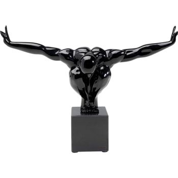 Objeto deco negro pequeño 43cm