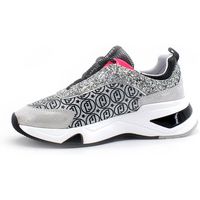 liu jo deportivas moda hoa 16 sneaker glitter logo silver white bf1021tx198 para mujer