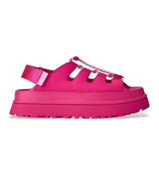 UGG para mujer. 1179370 Sandalias GoldenGlow Toggle rosa (40), 3 a 5cm, Cordones, Casual, Sostenible, Poliéster reciclado