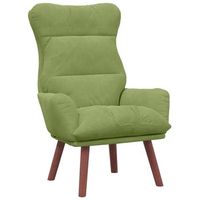 sillon verde claro terciopelo vidaxl