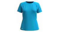 camiseta de mujer smartwool active ultralite de manga corta azul