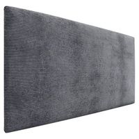 dhome cabecero de pana liso 95x60 camas 8090 - gris oscuro