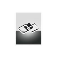 lampara de techo led bard moderna 21w negra 3394-28-101 fabas luce