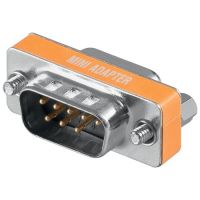 adaptador null-modem db9 macho-macho gris