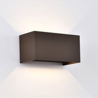 aplique de exterior led davos double dim 2700k 4x6w