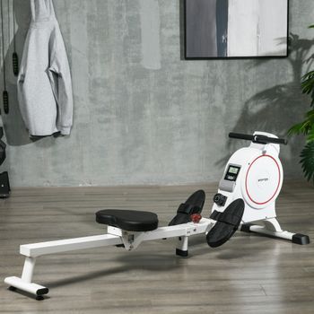 Máquina De Remo Magnético Sportnow Acero Abs 180x48x60 Cm Blanco