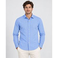 bastoncino camisa manga larga simo stripe para hombre