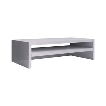 MB Muebles Bonitos - Soporte de monitor Adelis XXL de melamina 16 mm para oficina, ergonómico y multifuncional con espacio de almacenamiento, 56x13x23 cm