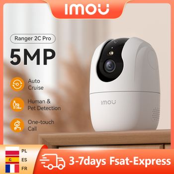 Cámara IP IMOU 5MP 3K Ranger 2C Pro 360 °   Cámara de Vigilancia Inalámbrica Wifi con Detección Humana y Visión Nocturna para Bebés y Seguridad del Hogar