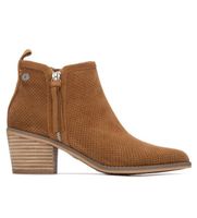 refresh para mujer 17515104-camel botines 175151 marron 36 3 a 5cm cremallera casual ante