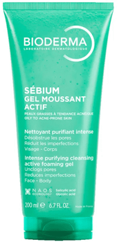 Bioderma Sébium Gel Moussant Actif 200 ml