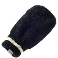 hydrea london - black elegance natural luxury massage glove