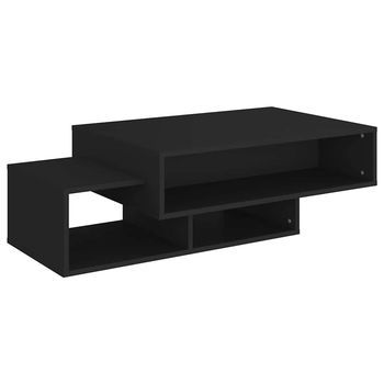 Mesa De Centro Madera Ingeniería Negra 105x55x32 Cm Vidaxl