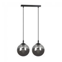 regleta de techo sagan grafito 2 luces
