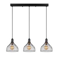 lampara de techo cafu-11565-1 negro oro cobrizo metal 94x25x121 cm