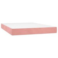 colchon de cama  colchon de muelles ensacados terciopelo rosa 140x210x20 cm