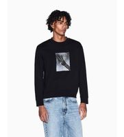ax armani exchange para hombre xm002226af10830uc001 sudadera grafica morden negro xl casual algodon manga corta