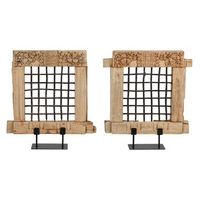 decoracion teca 65x18x75 vertical pieza unica
