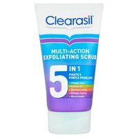 clearasil multi action 5 in 1 exfoliating face scrub
