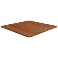tablero de mesa cuadrada madera roble marron oscuro 70x70x15cm vidaxl