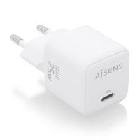 aisens asch-25w1p012-w cargador gan 25w 1xusb-c pd30 qc40 blanco