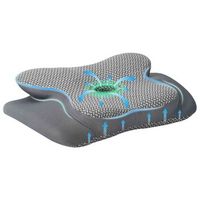 almohada cervical gris espuma viscoelastica 58 x 38 x 12 cm vidaxl
