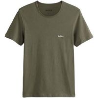 boss camiseta cotton basic t-shirt khaki green para hombre