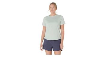 Maillot mangas cortas asics core run mujer verde