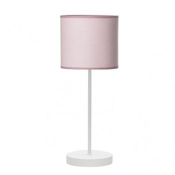 Sobremesa Ibor 1xe14 Blanco/rosa 42x17x17 Cm marca FABRILAMP