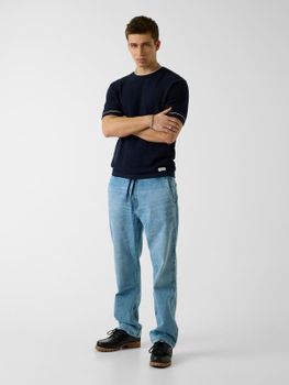 Jeans Jogger De Media Altura