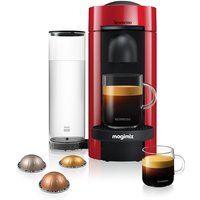 nespresso by magimix vertuoplus m600 coffee machine - piano red red