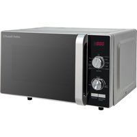 russell hobbs rhfm2001s compact solo microwave - silver silver