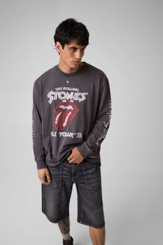 Camiseta Estampada De Manga Larga Gj X Rolling Stones