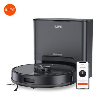 ILIFE T20s Ultra, Robot Aspiradora y Mopa con Succión de 10000 Pa, Batería de 4600 mAh, 300 Minutos de Autonomía Máxima