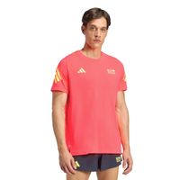 adidas bmw berlin camiseta de running hombres - coral amarillo