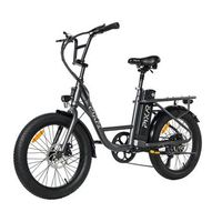 bicicleta electrica pixar fun1 350w 36v 104ah 20x3 fat gris