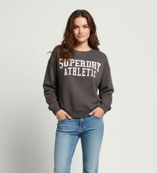 Superdry para mujer. W2012441A Sudadera Relaxed lila (L), Casual, Algodón