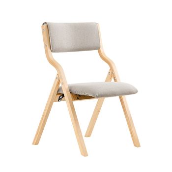 Silla plegable juvenil madera de abedul gris